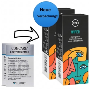 Aus Concare Enzymtabletten - Sparpack 2 x 10 Tabletten werden Ote Wiper Enzymtabletten 2 x 10 Tabs