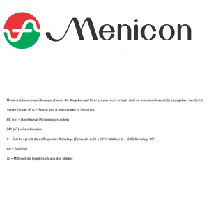 Menicon Soft 72 (Menicon) eine weiche Jahreslinse