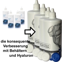 Sparpack Pur Kombilsung Ersatz Premium Pflege Kombilsung mit Hyaluron 4 x 360 ml