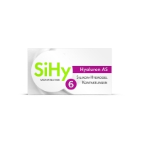 SiHy Hyaluron AS 6er-Pack Premium Silikonhydrogel Monatslinse fr trockene, empfindliche Augen