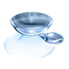 Ein Paar torische Silikon - Hydrogel Testlinsen mit hoher Sauerstoffdurchlssigkeit