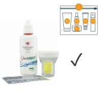 Quicksept Peroxid und Tabletten - Reiseset / Flightpack (60ml, 6 Tabletten, Behlter)